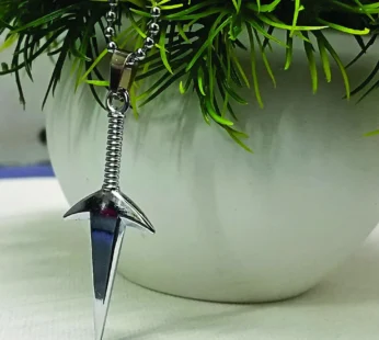 Silver Tone Arrow Chain Pendant – Stylish Men’s Accessory