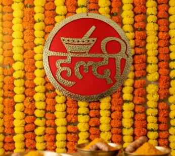 Haldi Ceremony Wall Hanging – Bright Festive Wedding Decor