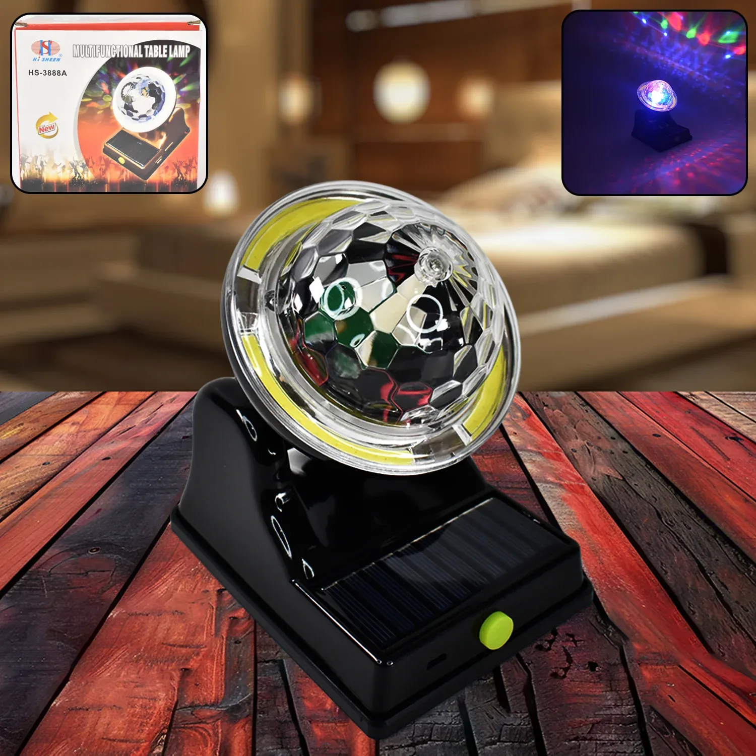 Premium Solar Party Disco Light – Multifunctional 2 Modes LED Light - Buy Online at Alikart