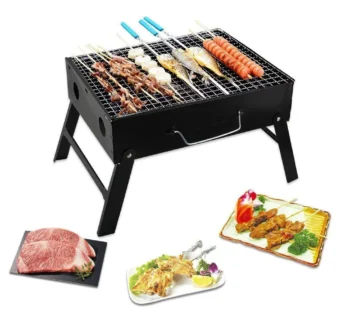 Folding Charcoal Grill – Portable Carbon Steel BBQ | Siplix