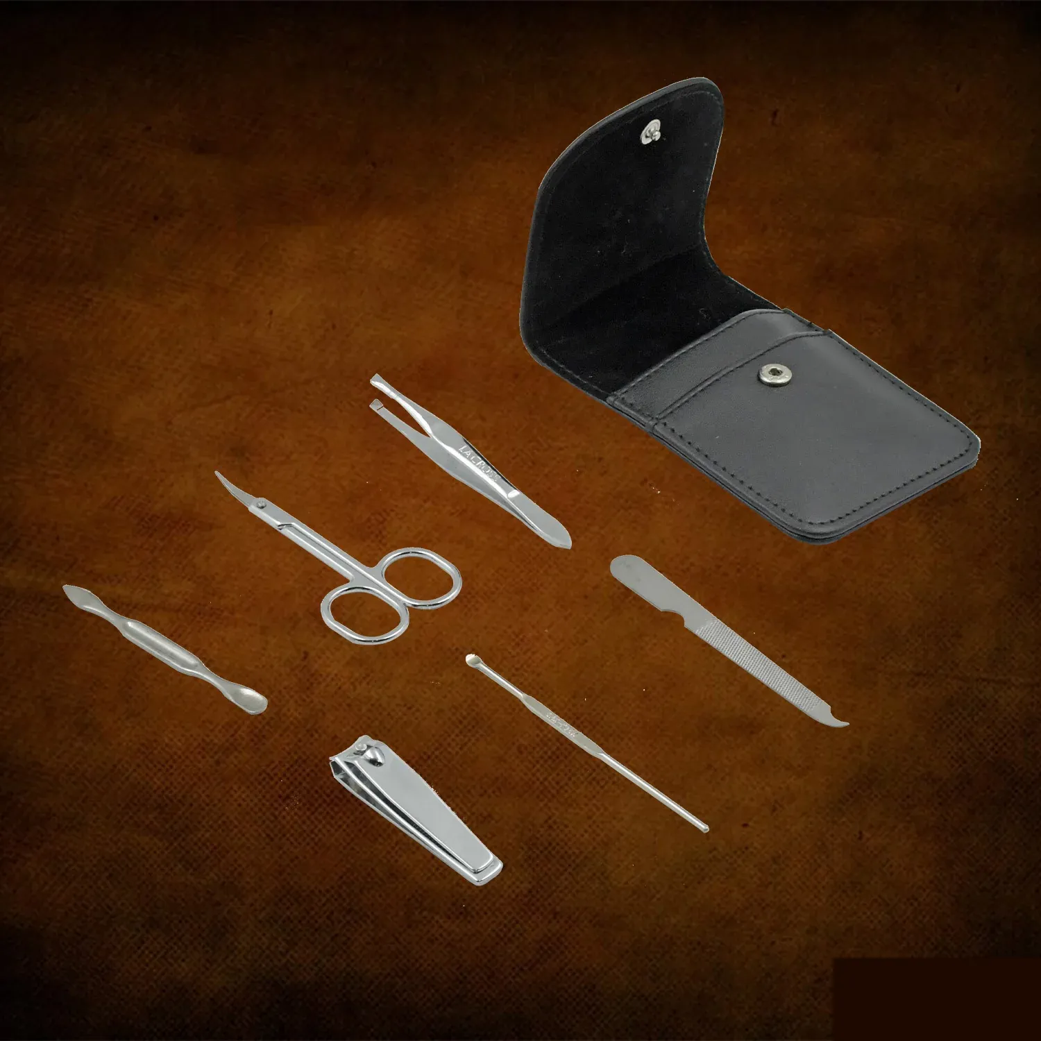 Premium Nail Care Kit – 6-in-1 Stainless Steel Manicure Set | Velvet Wheels - Buy Online at Alikart
