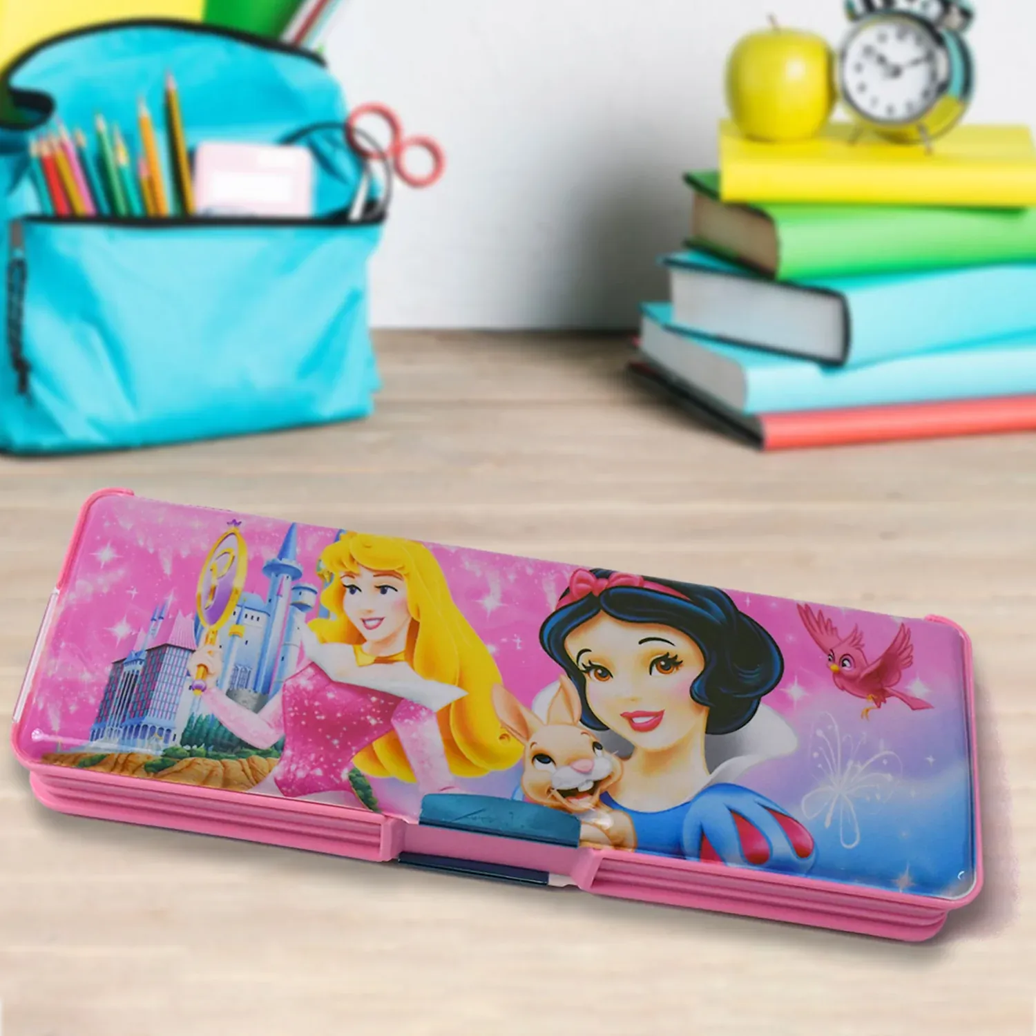 Kids Pencil Case – Dual Compartment Stationery Box | Deskrova - Detailed Feature View 2