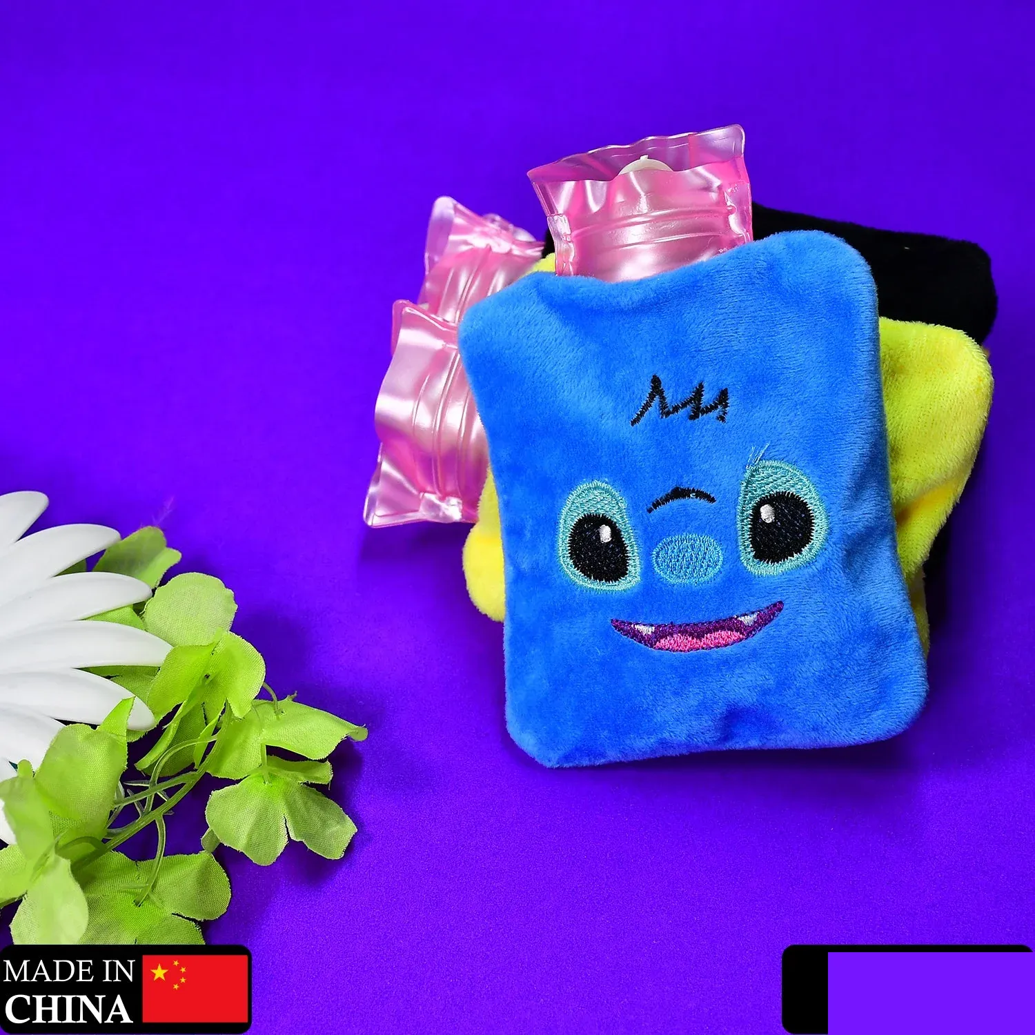 Small Hot Water Bag – Pain Relief & Warming with Cover | FitFuzion - Detailed Feature View 1