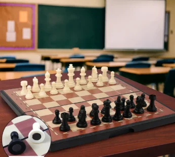 Portable Chess Set – Foldable, Travel-Friendly Vinyl Board with Plastic Pieces