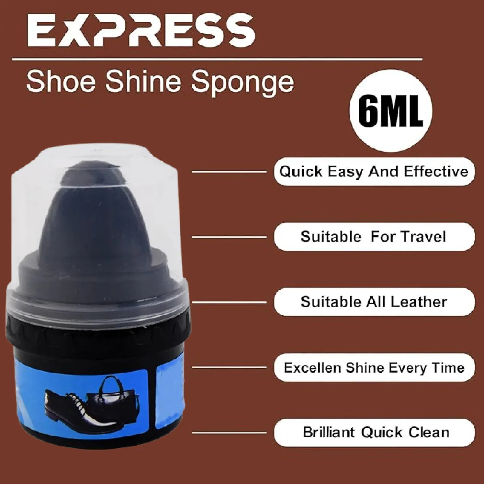 Shoe Shine Sponge – Instant Shine & Travel-Friendly Polish - Detailed Feature View 1