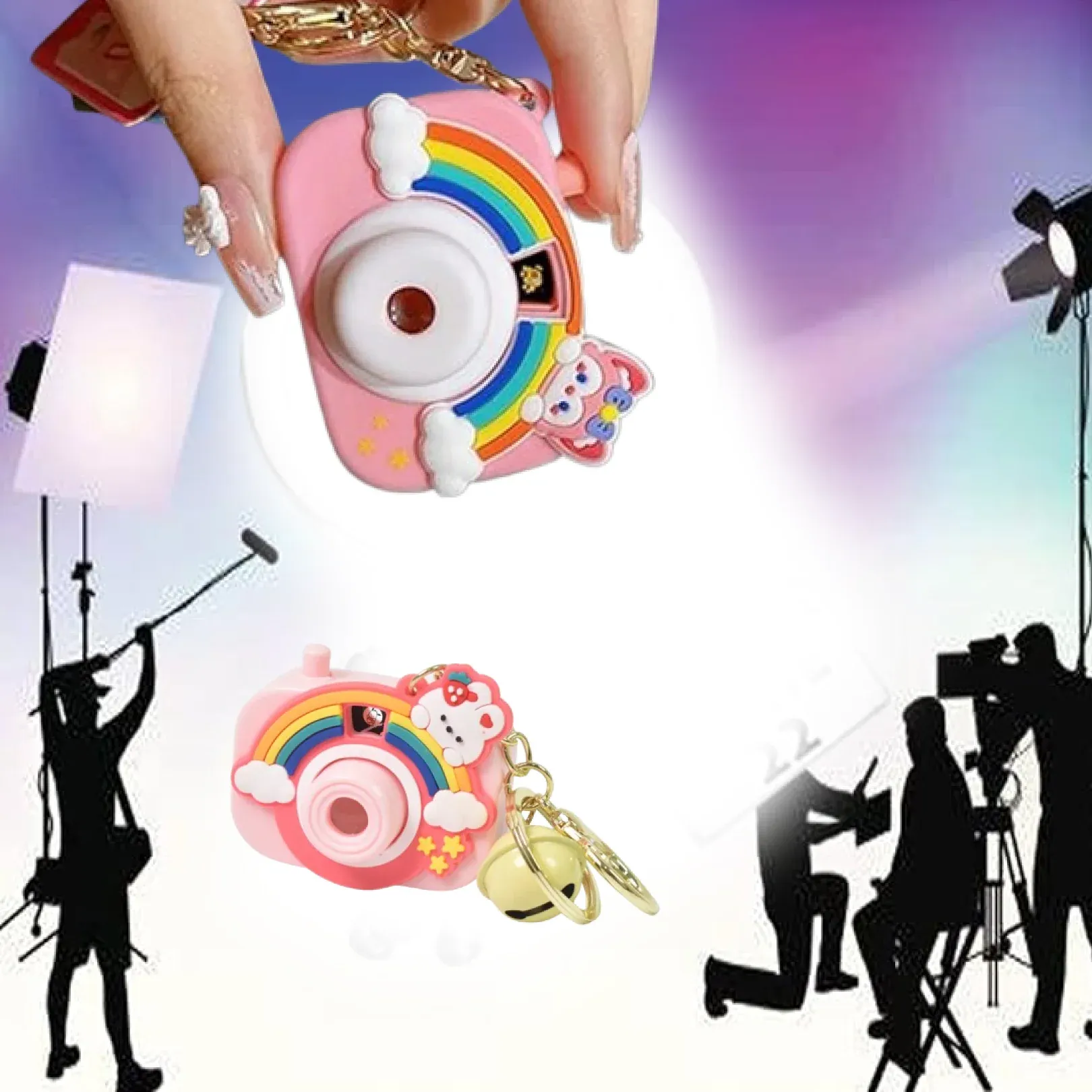 Projective Camera Keychain – Fun Rainbow Image Projector - Detailed Feature View 2