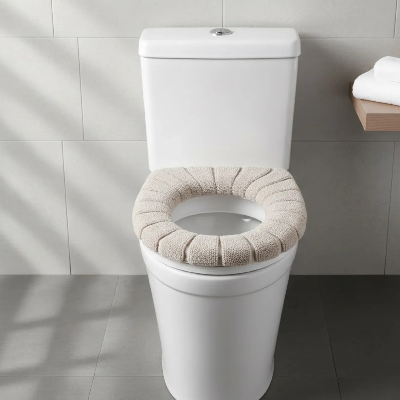 Premium Toilet Seat Cover – Plush Washable for Warmth & Comfort | Bathora - Buy Online at Alikart