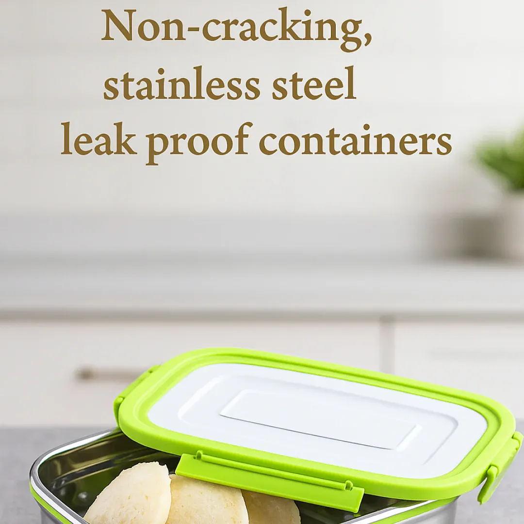 Stainless Steel Lunch Pack – Leak-Proof & Durable | Ganesh - Detailed Feature View 2