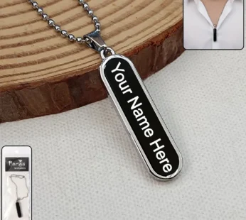 Minimalist Bar Pendant Necklace – Sleek Customizable Design