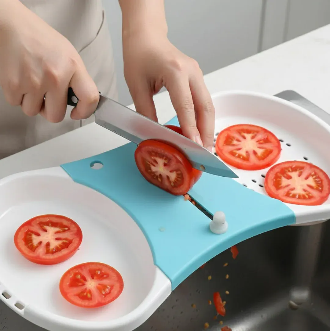 Vegetable Cutter and Washer – Adjustable 2-in-1 Kitchen Tool | Quickslice - Detailed Feature View 5
