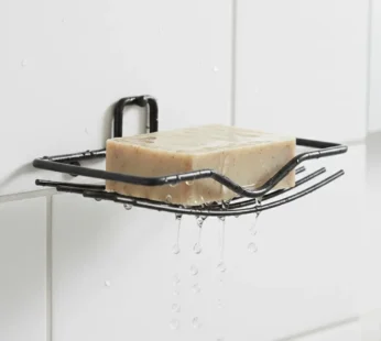 Wall Mount Soap Rack – 2-Piece Bathroom Organizer | VelvetBubbles