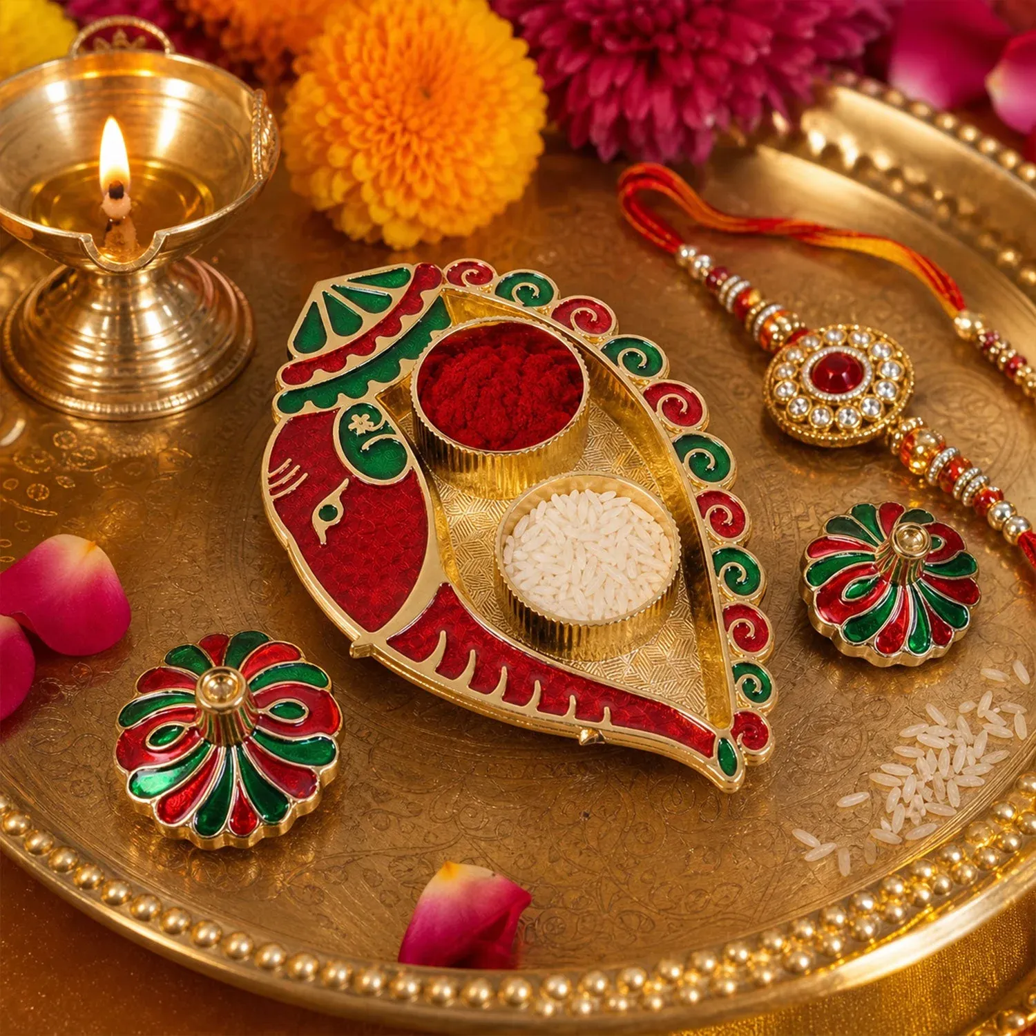 Kankavati Kumkum Holder – Elegant Traditional Puja Accessory