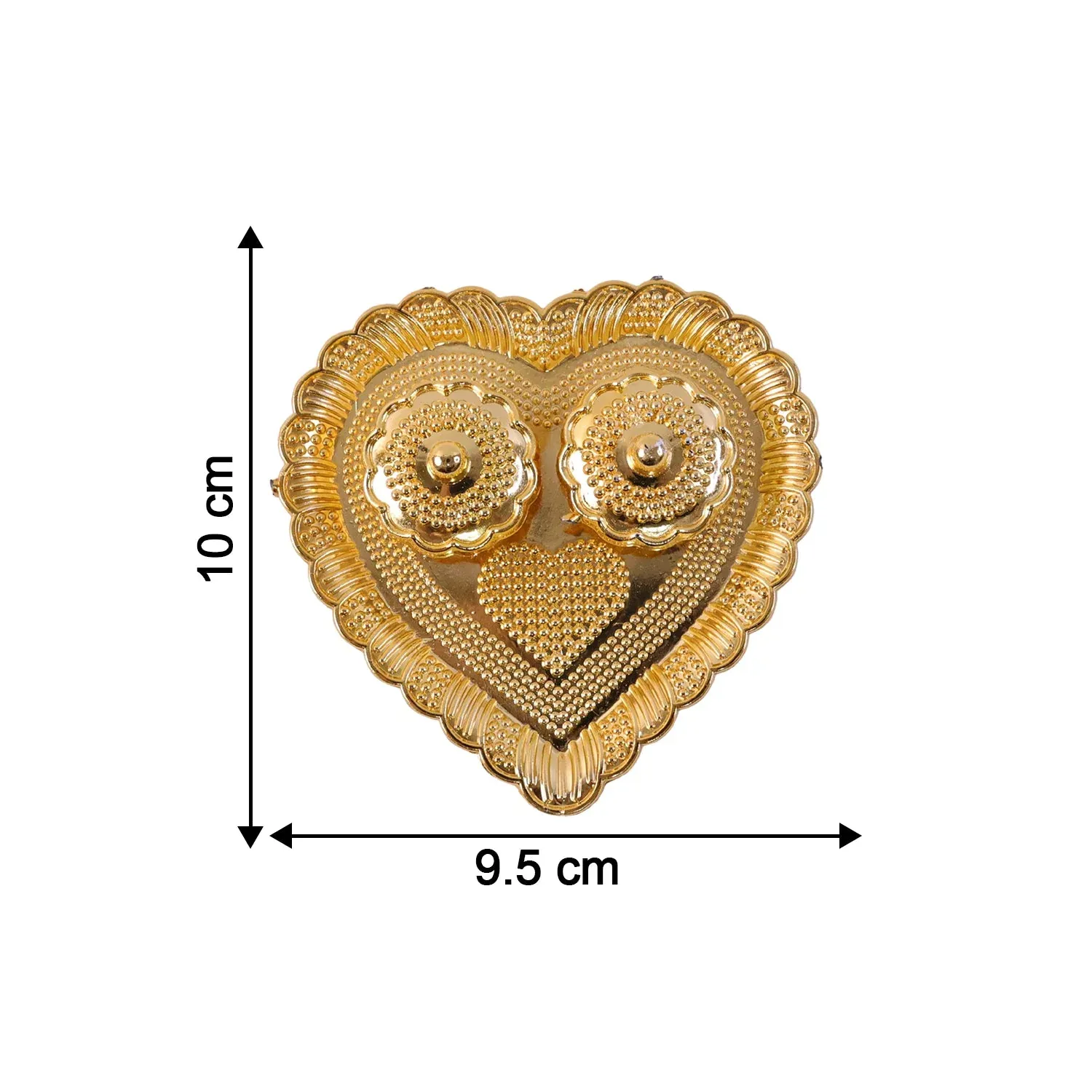 Heart Shaped Kumkum Holder – Elegant Puja Decor for Daily & Festive Rituals - Detailed Feature View 5