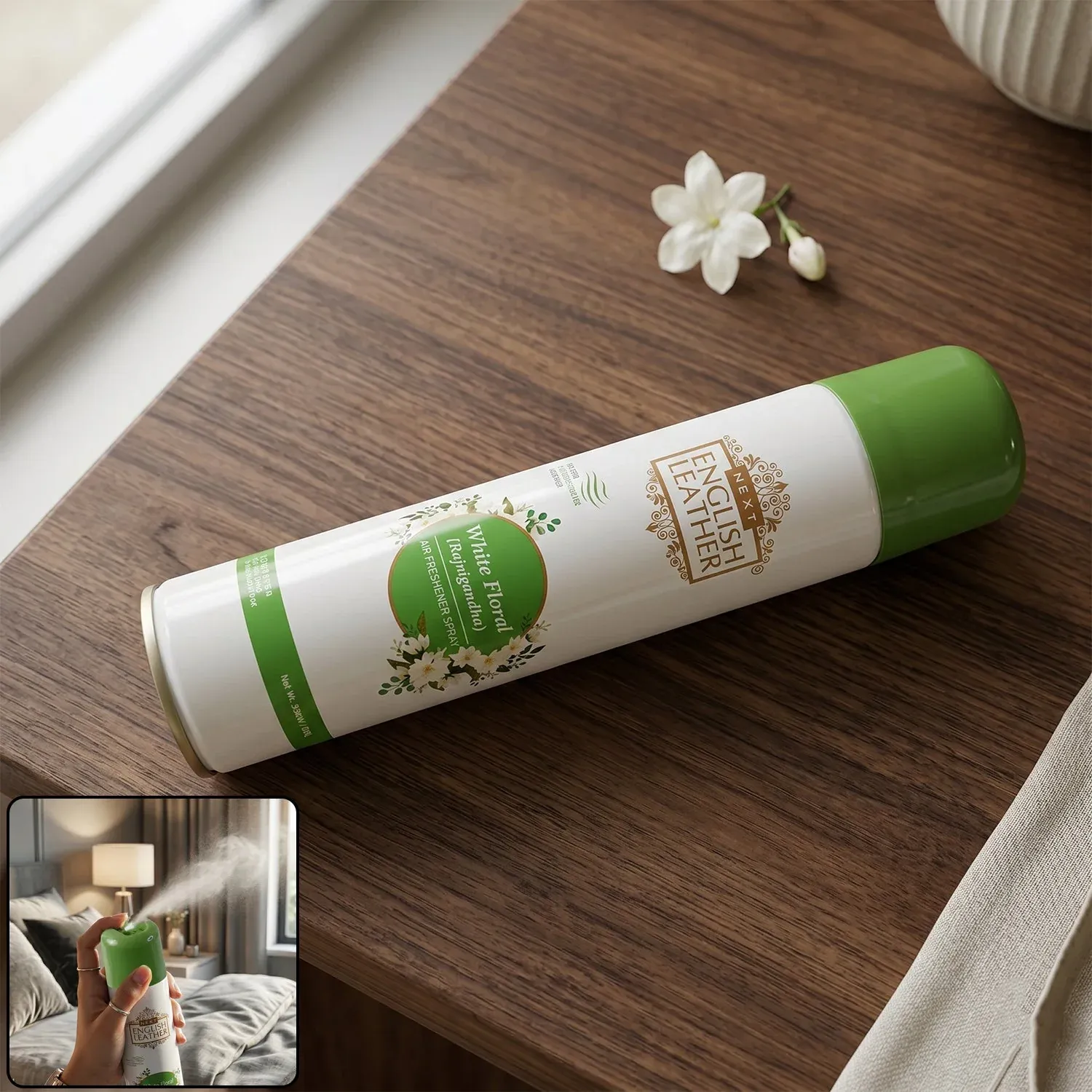 Premium Rajnigandha Air Freshener Spray – Long-lasting White Floral Fragrance - Buy Online at Alikart