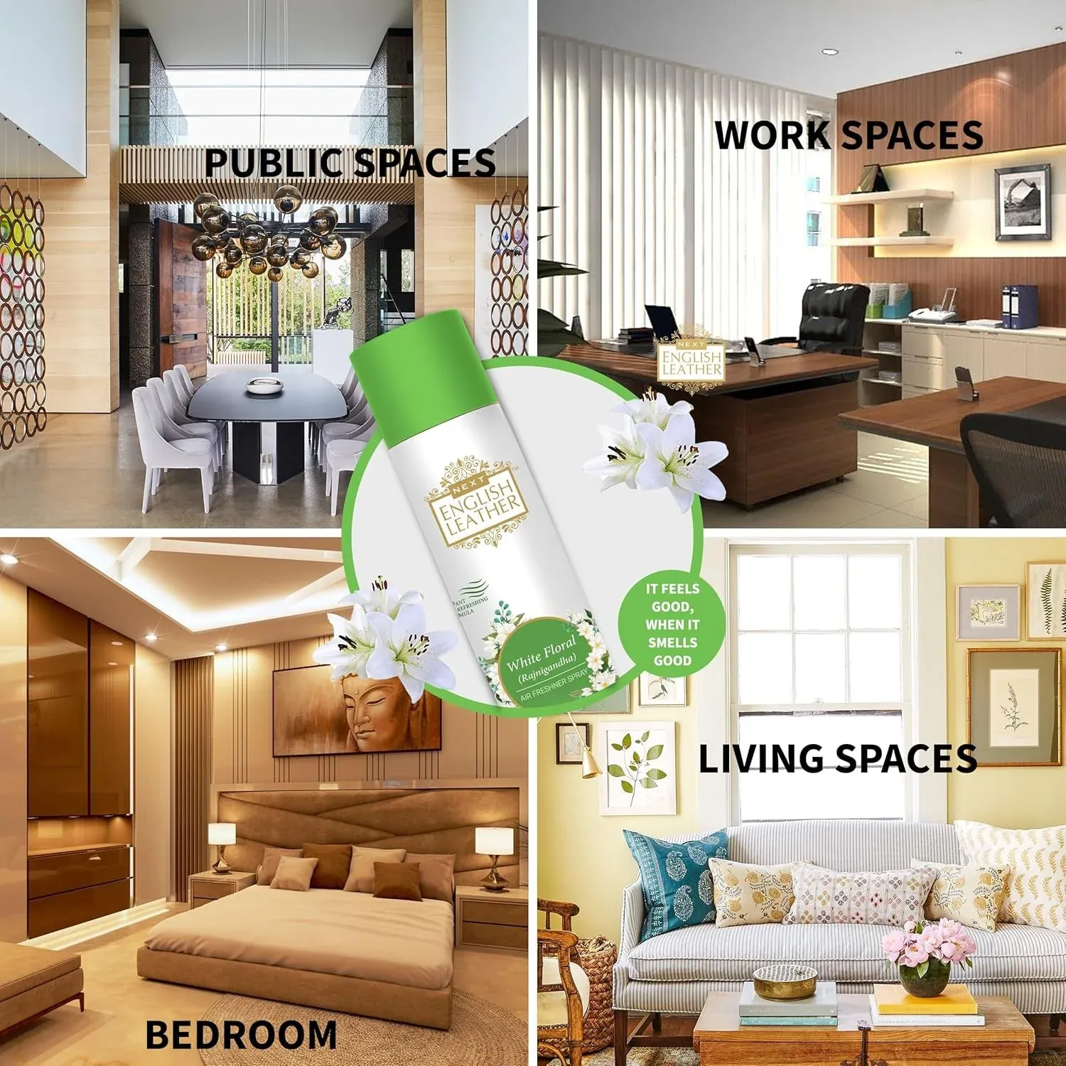 Rajnigandha Air Freshener Spray – Long-lasting White Floral Fragrance - Detailed Feature View 3