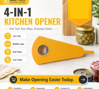 Stainless Steel Multipurpose Bottle & Can Opener – Easy-Grip Design