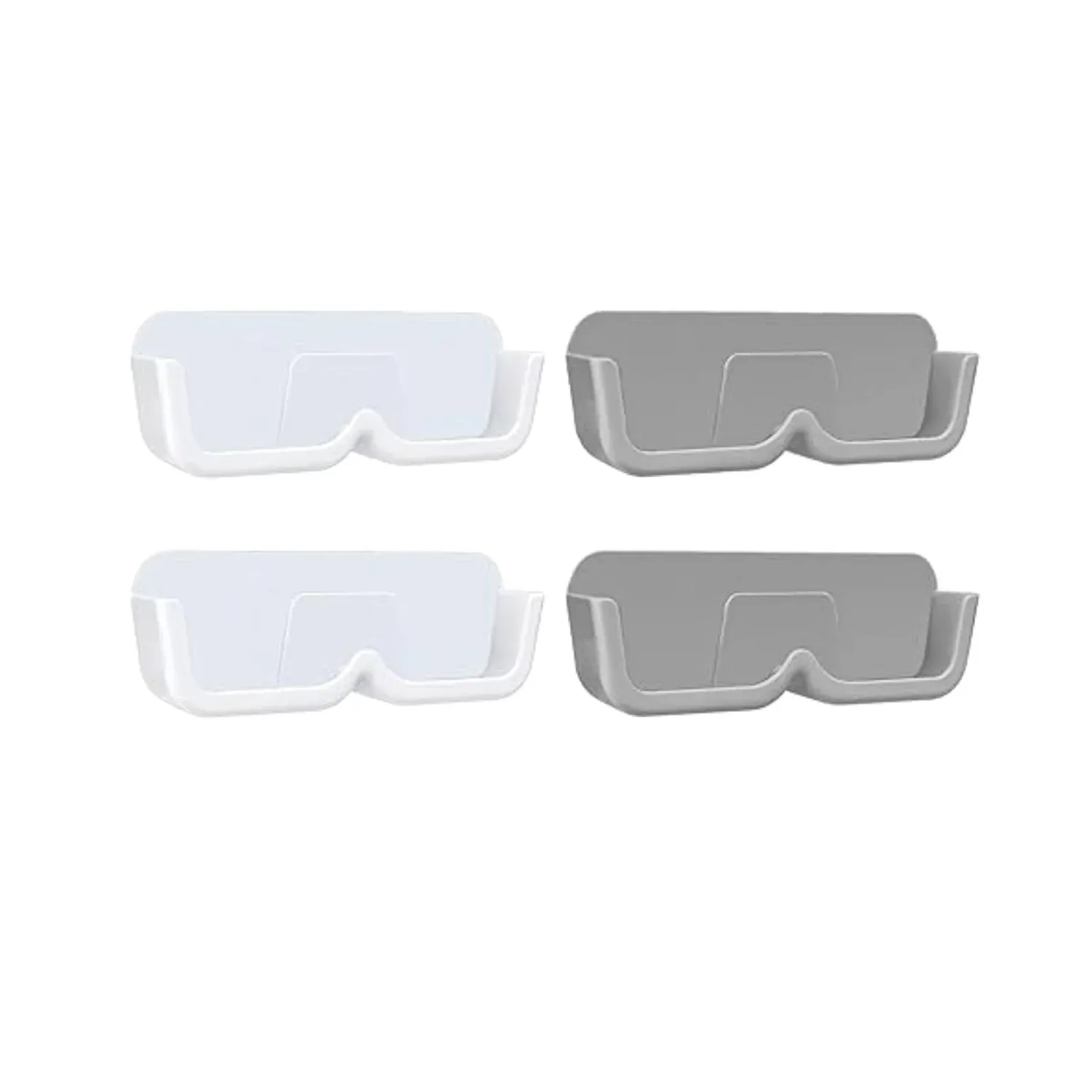 Wall Mounted Sunglasses Holder – 4 Pc Adhesive Set | GlimmerHome - Detailed Feature View 6