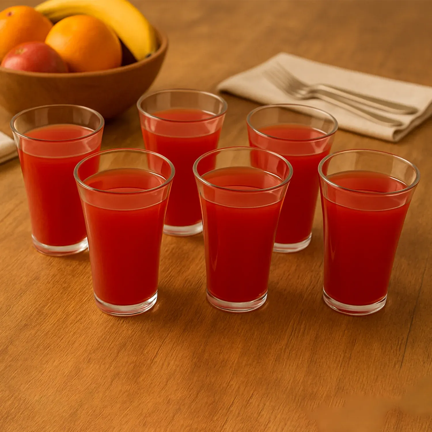 Transparent Plastic Drinking Glasses – Durable Set of 6 | Serve Stellar - Detailed Feature View 1