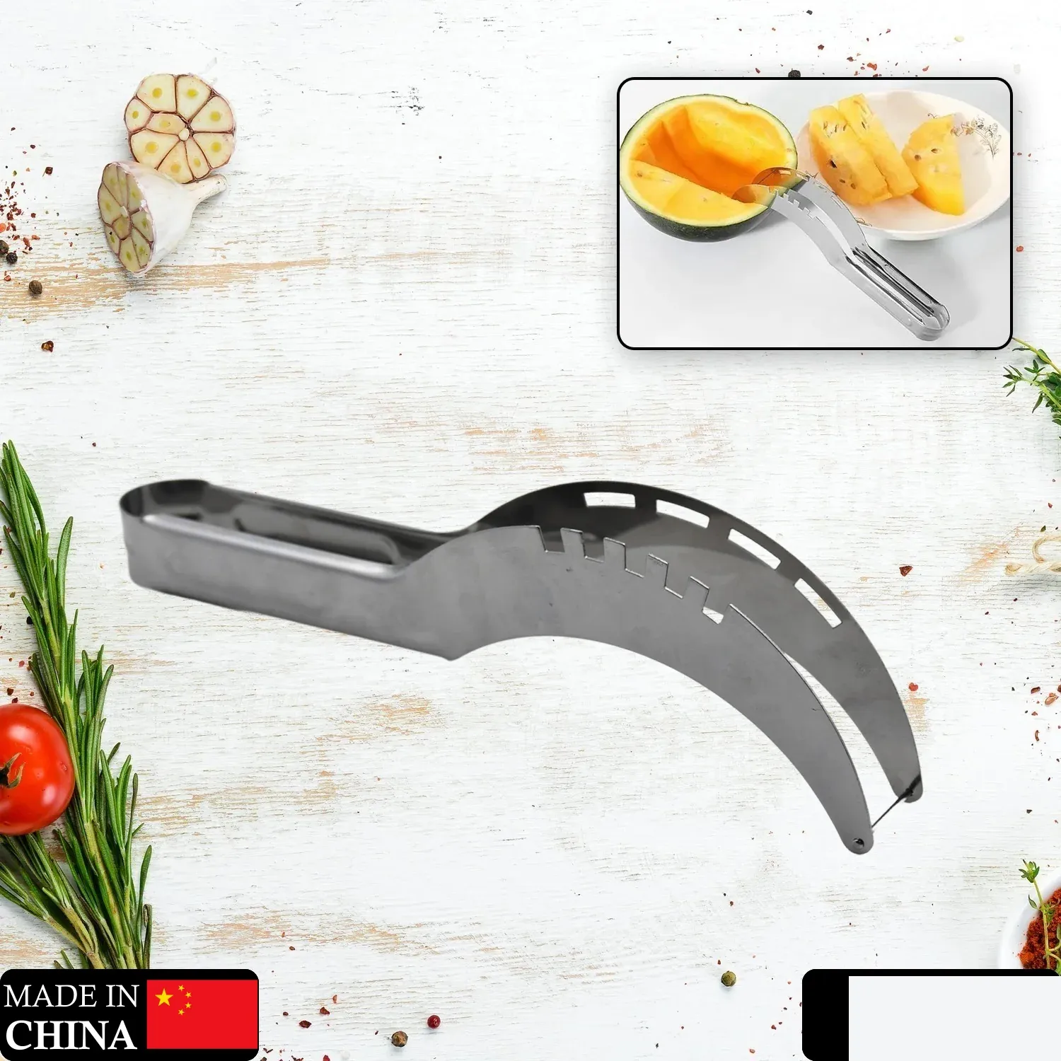 Premium Watermelon Slicer – Stainless Steel Melon Corer & Knife | Quickslice - Buy Online at Alikart