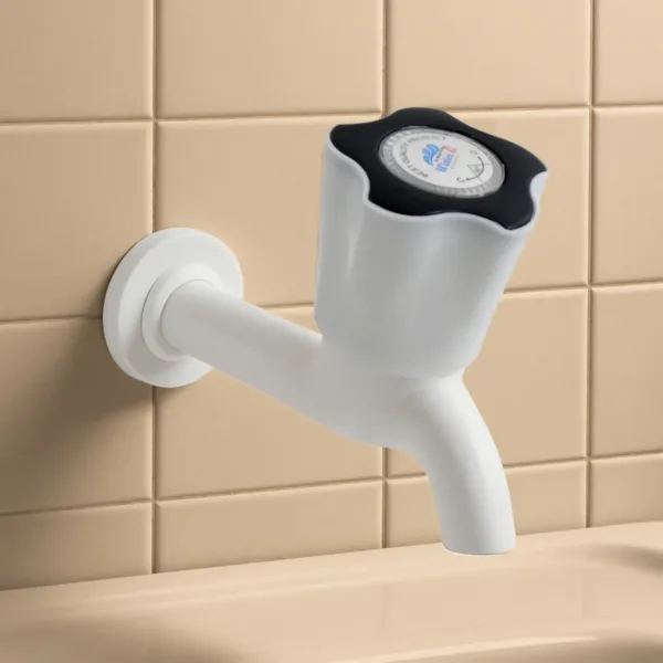 Long Nose Plastic Bib Cock Tap – Rust-Free ABS Wall Faucet