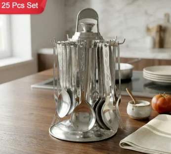 Stainless Steel Cutlery Set – Elegant 25-Piece Dining Collection