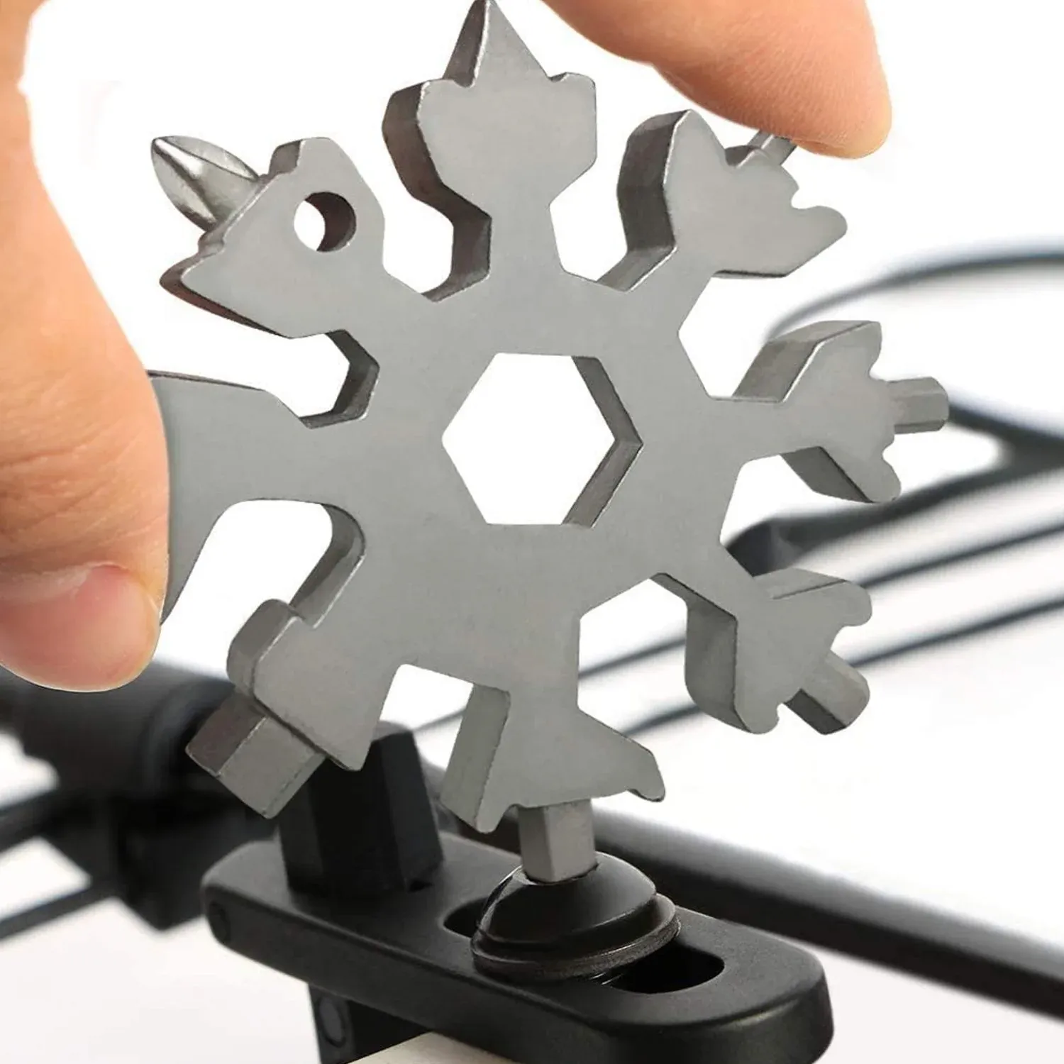 Premium Snowflake Multi-Tool – 18-in-1 Stainless Steel Portable | BoltForce - Buy Online at Alikart