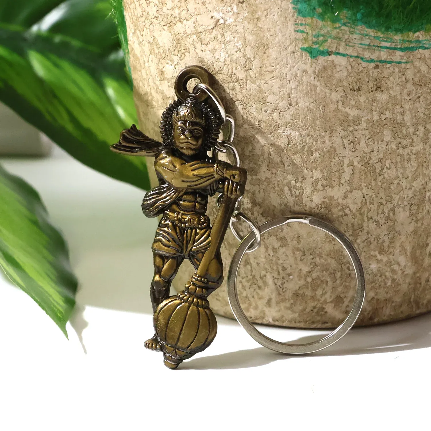 Hanuman Keychain Set – Durable Metal 2-Piece Mix Design - Detailed Feature View 8