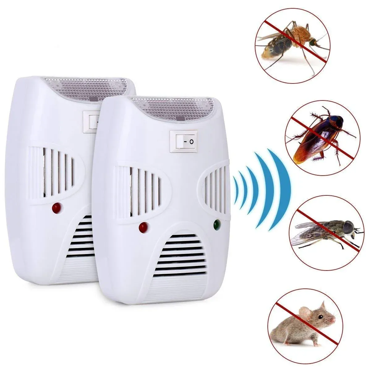Premium Ultrasonic Pest Repeller – Chemical-Free Home Control | Styleva - Buy Online at Alikart