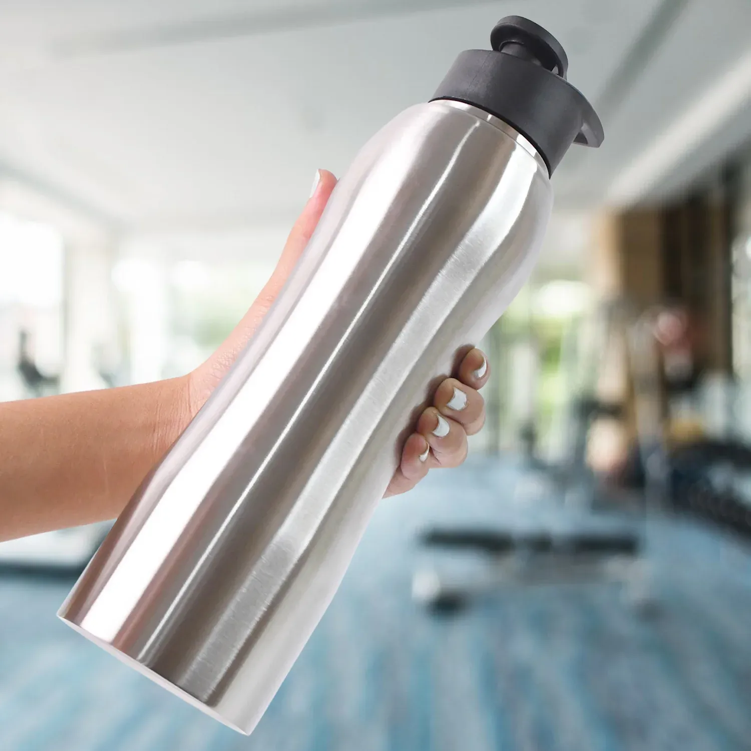 Stainless Steel Vacuum-Insulated Water Bottle – Keeps Drinks Hot & Cold - Detailed Feature View 3
