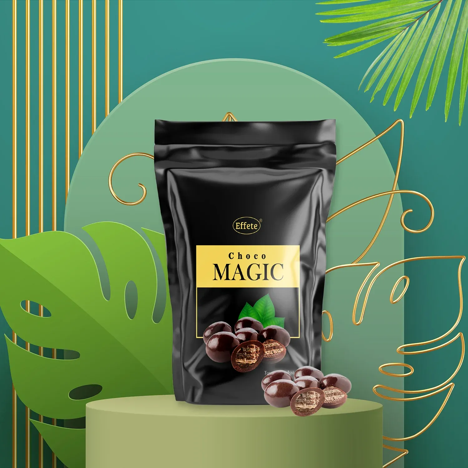 Crunchy Chocolate Bites – Delightful 40g Snack Pack | Effete - Detailed Feature View 1