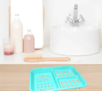 Self-Draining Soap Dish – 3-in-1 Plastic Holder | VelvetBubbles