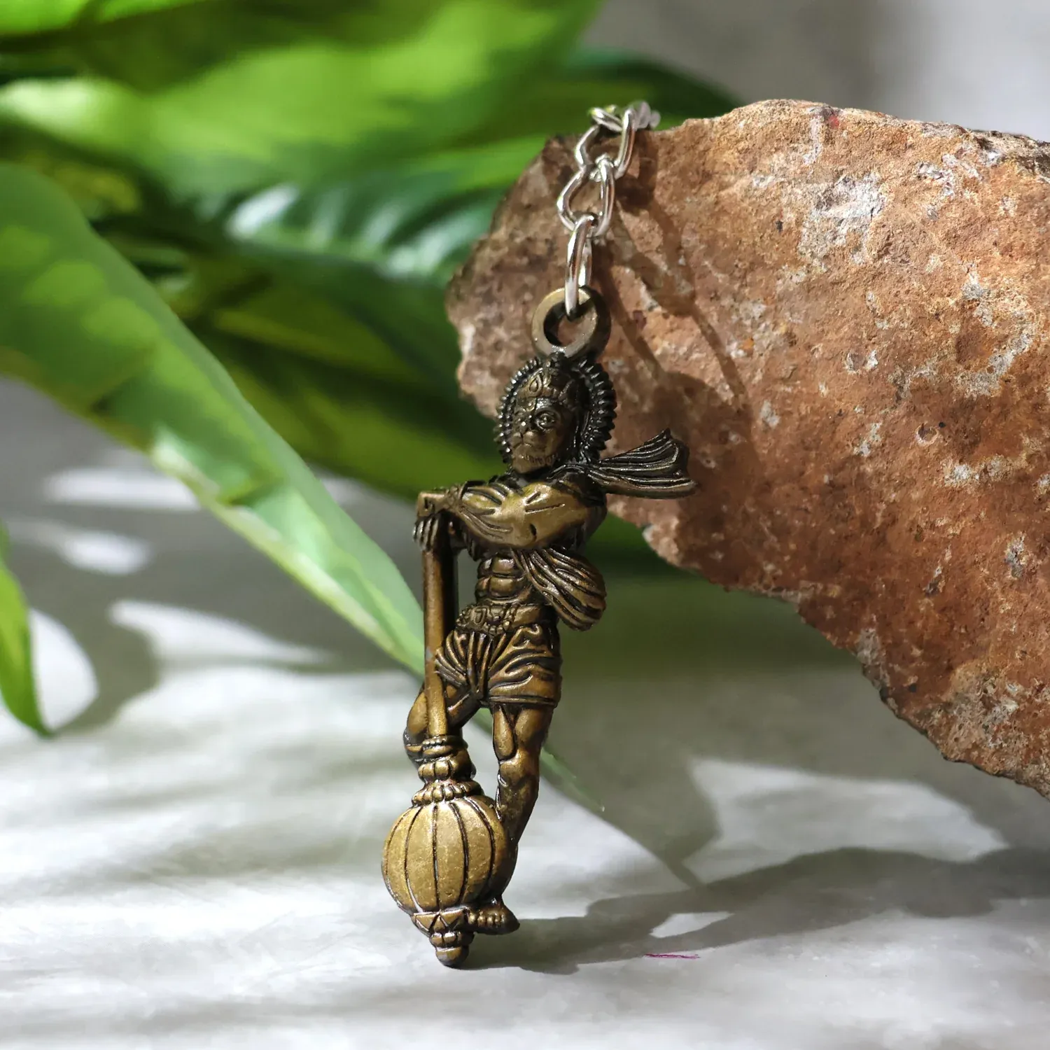 Hanuman Keychain Set – Durable Metal 2-Piece Mix Design - Detailed Feature View 3