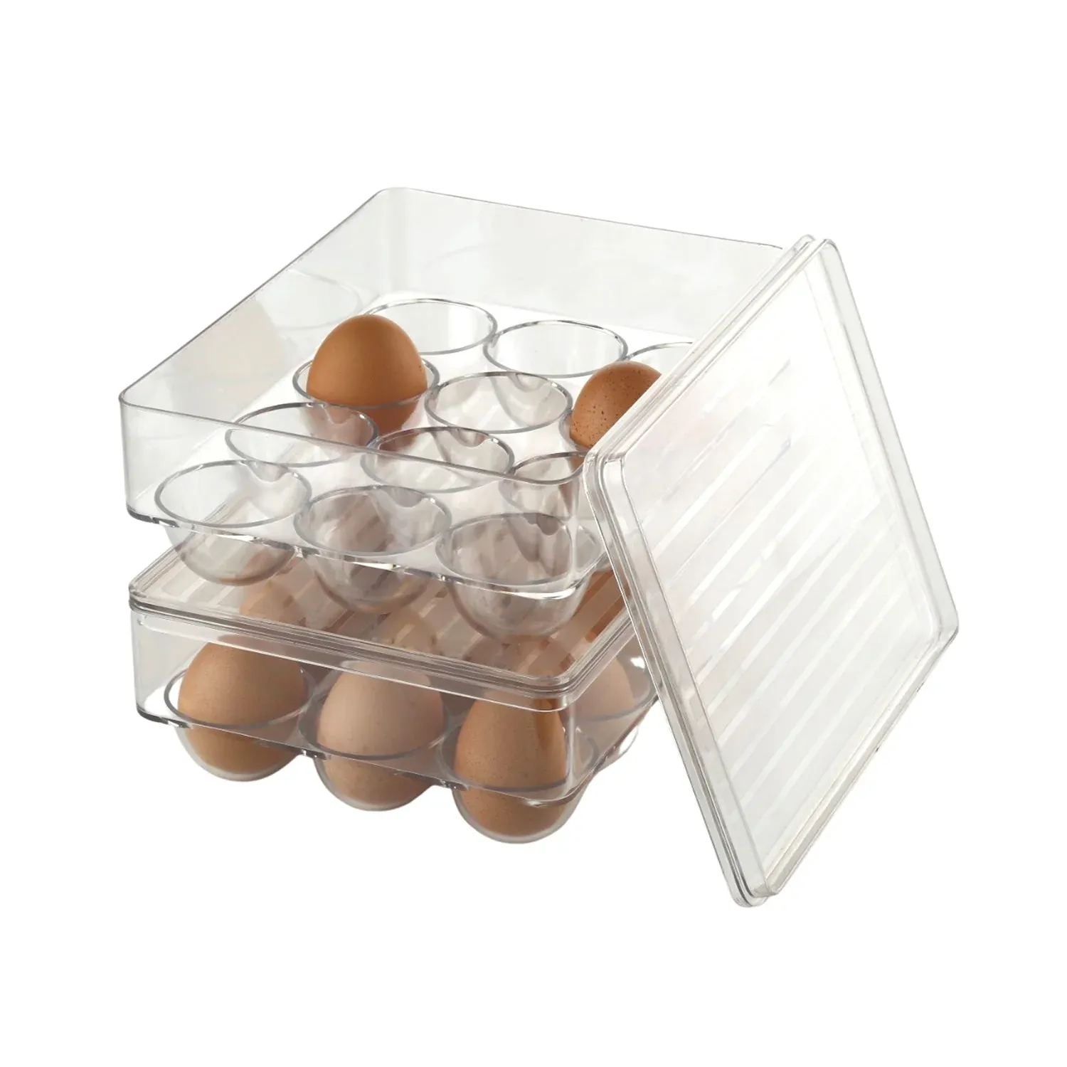 Egg Storage Box – 12-Cavity Refrigerator Organiser | Organivo - Detailed Feature View 5
