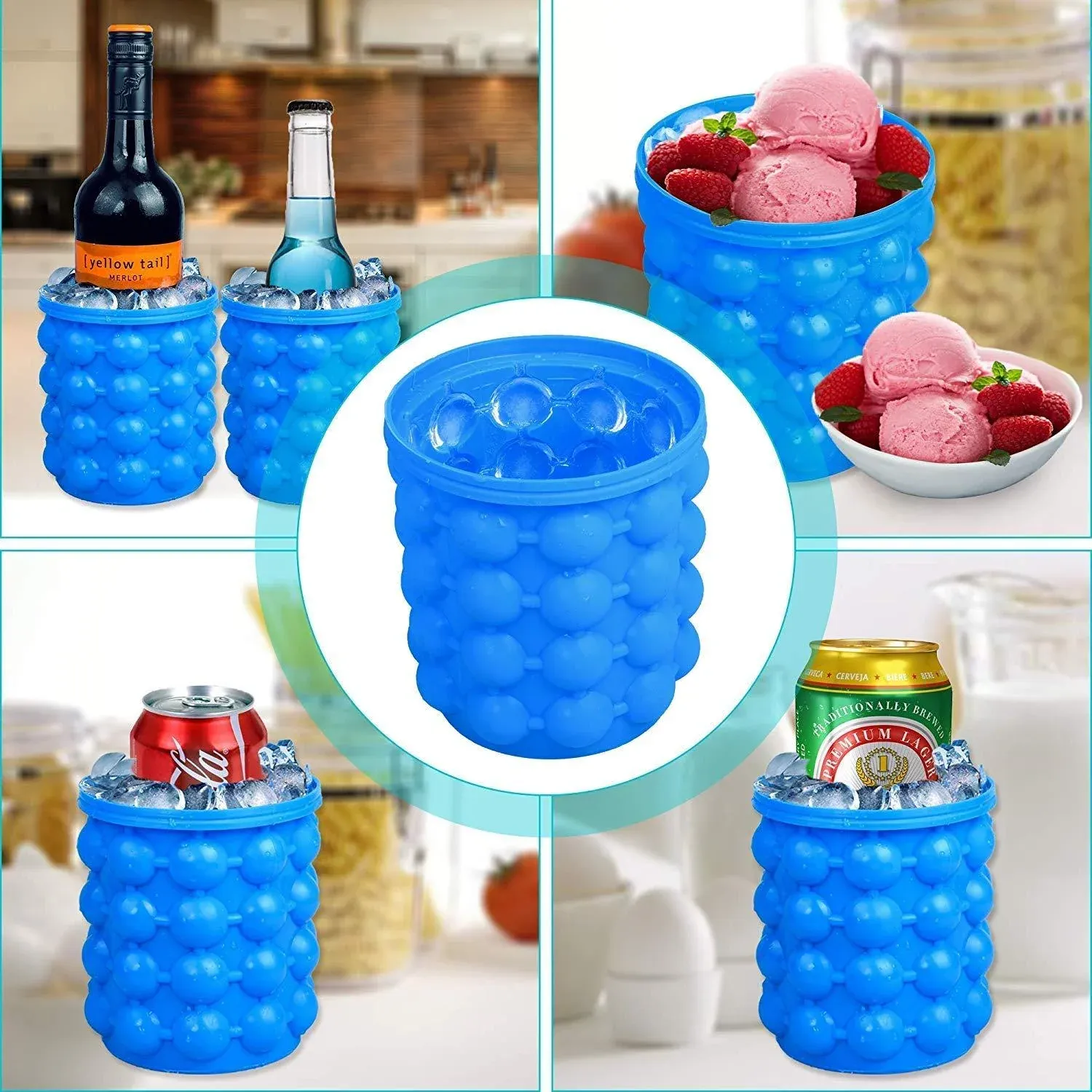 Silicone Ice Cube Maker – Airtight & Space-Saving | ChillPour - Detailed Feature View 3