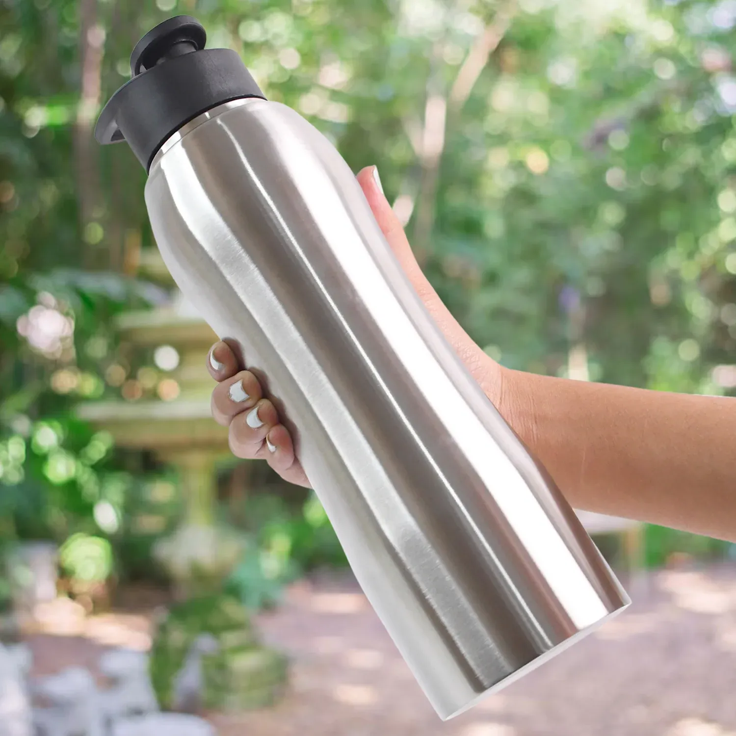 Stainless Steel Vacuum-Insulated Water Bottle – Keeps Drinks Hot & Cold - Detailed Feature View 5