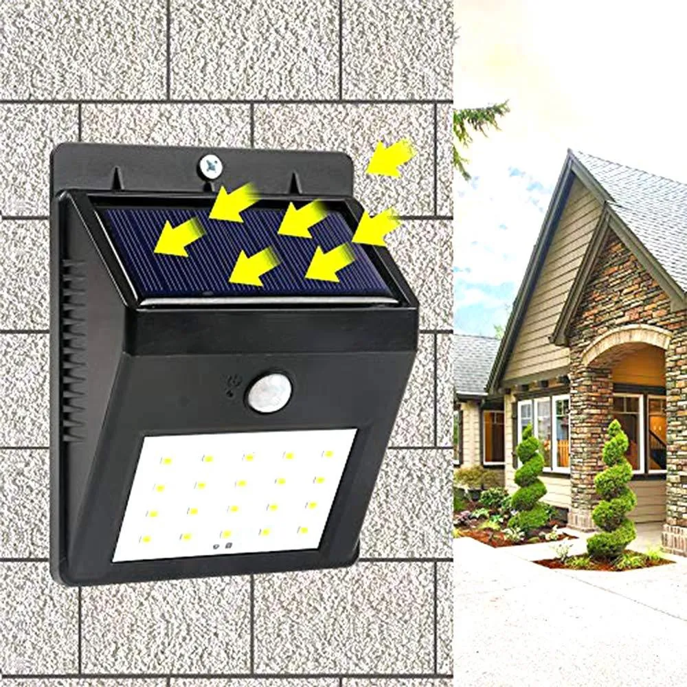 Premium Solar Security LED Light – 30-LED Outdoor Wall | AutoSafeo - Buy Online at Alikart