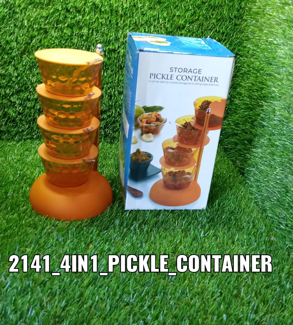 Rotating Pickle Rack – 4-in-1 Multipurpose Kitchen Storage | CookAura - Detailed Feature View 10