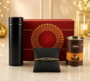 Custom Gold Rakhi – Elegant & Modern Celebration Gift