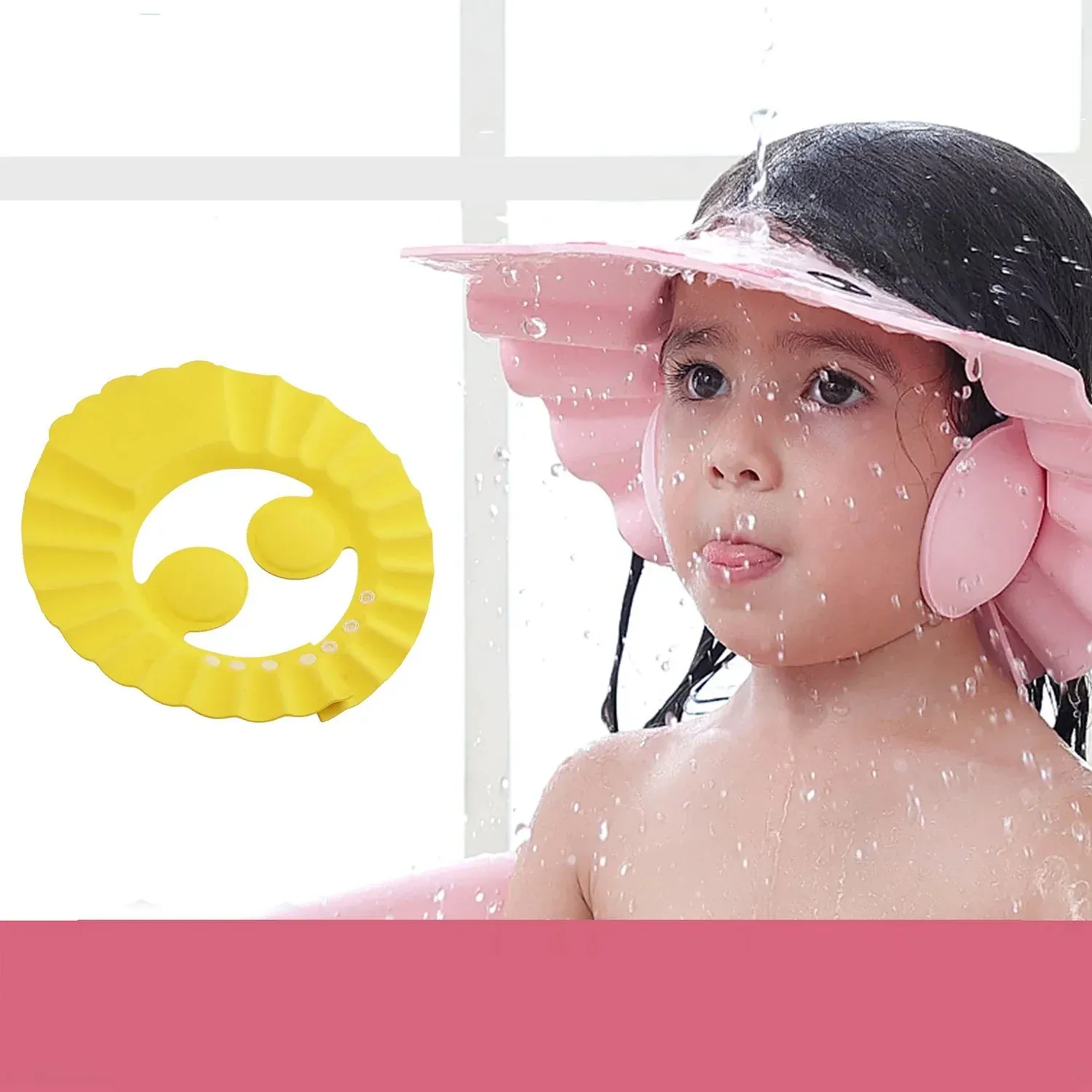 Premium Baby Shower Cap – Adjustable Eye & Ear Protection | Mini Bubbles - Buy Online at Alikart