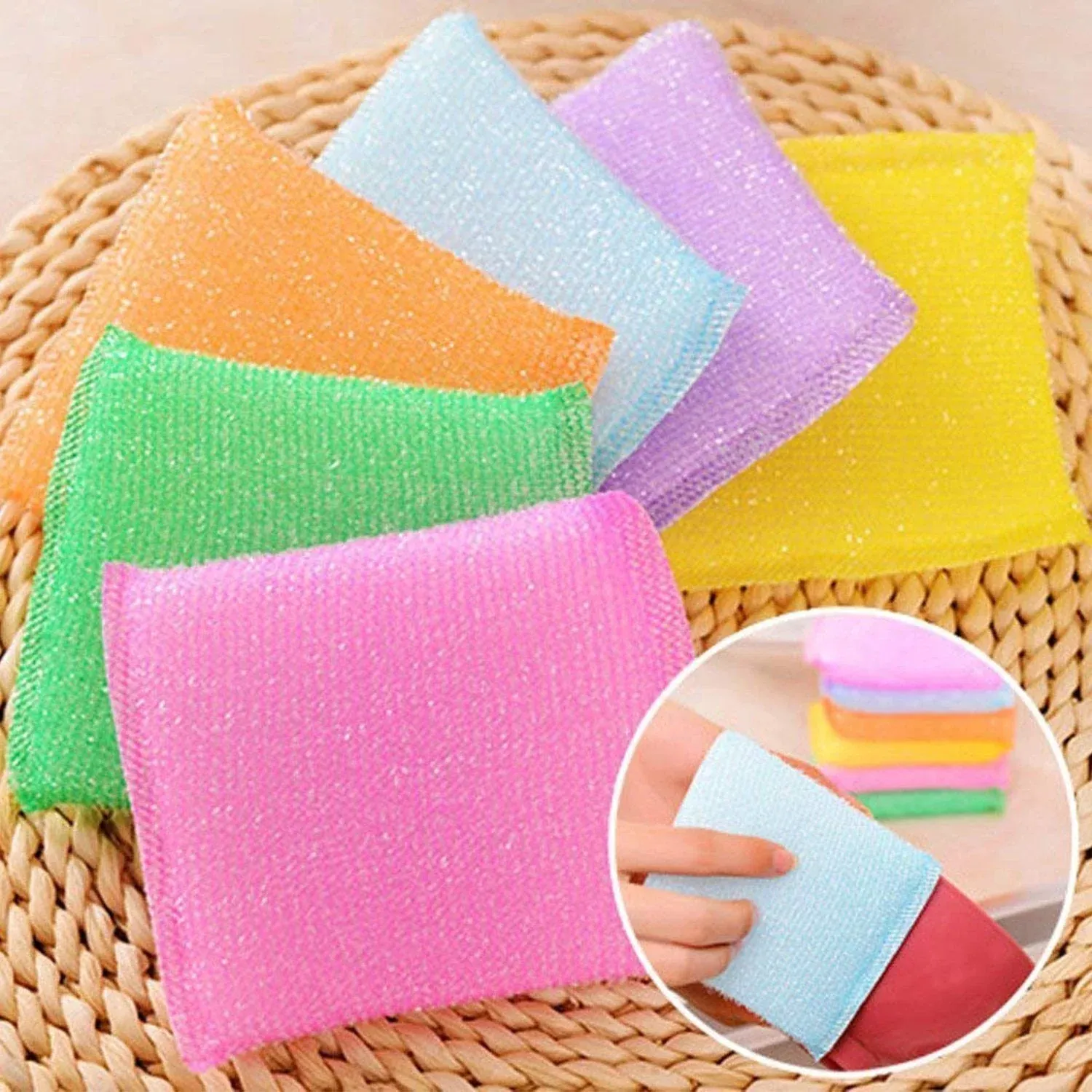 Scratch Proof Kitchen Scrubber Pads – Utensil & Dish Cleaner | CookAura - Detailed Feature View 2