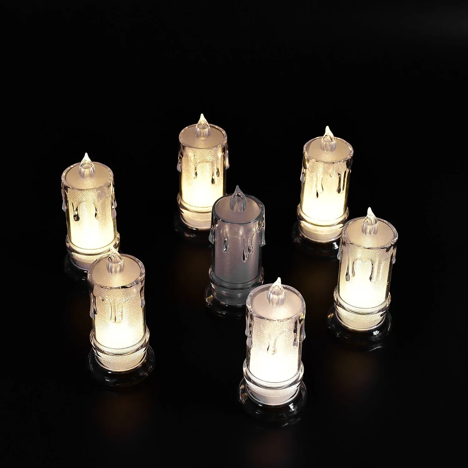 Premium Melted Design Flameless Candles – Set of 12 for Diwali | Indo Glow - Buy Online at Alikart