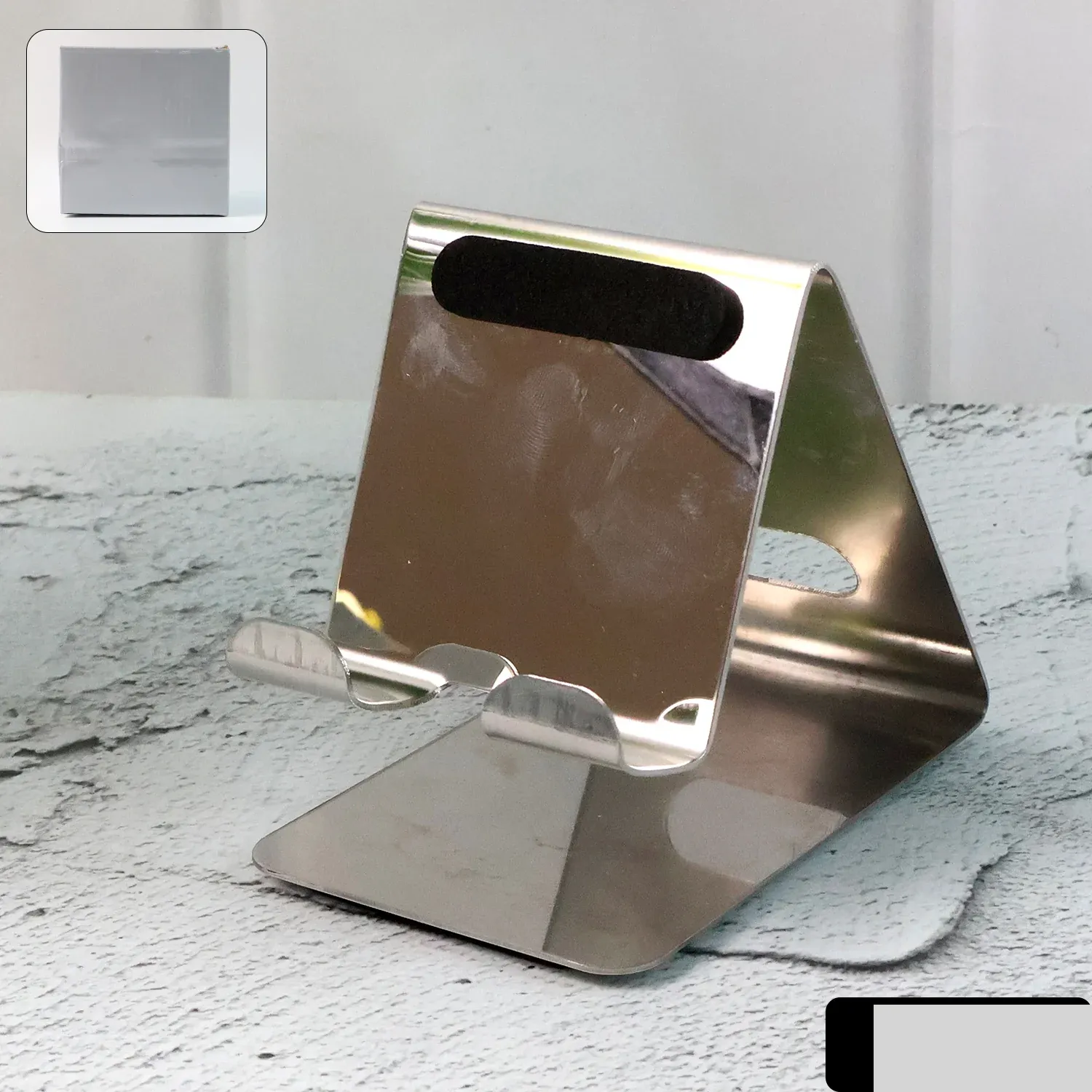 Mobile & Tablet Stand Holder – Universal Stainless Steel | - Detailed Feature View 2