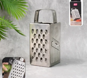 Stainless Steel 4-in-1 Compact Grater & Slicer – Durable Kitchen Tool