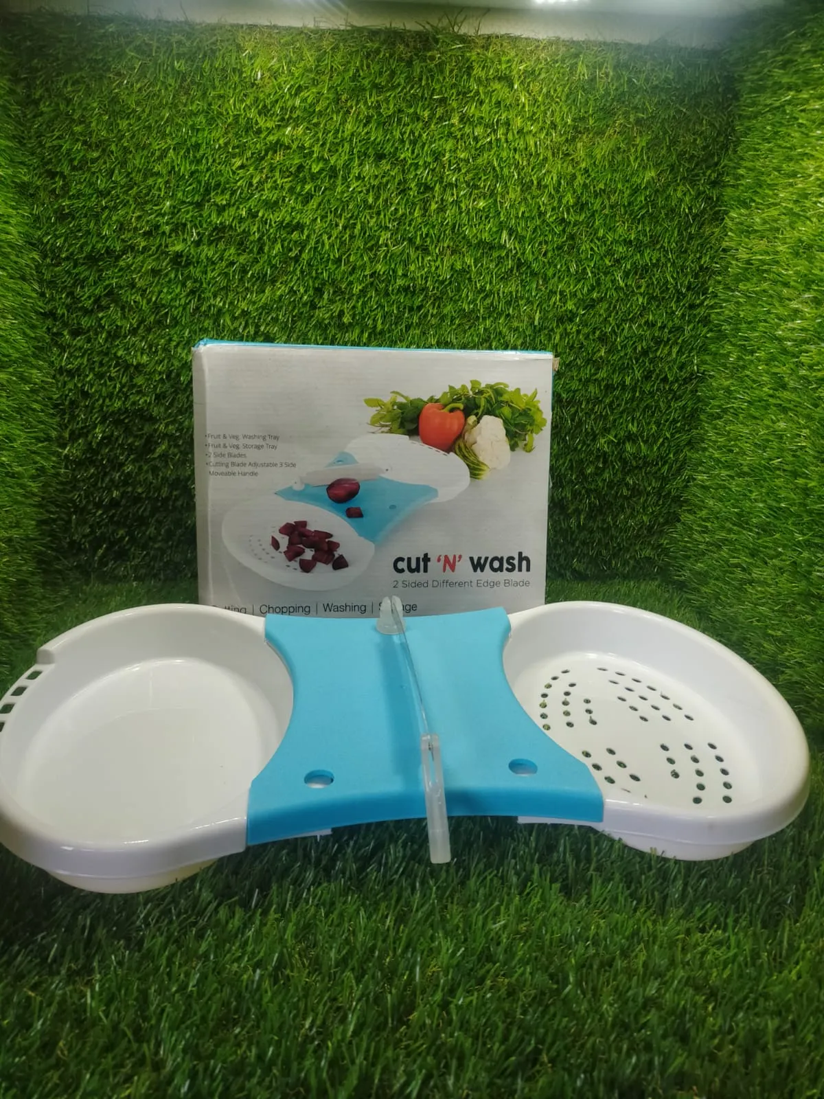 Vegetable Cutter and Washer – Adjustable 2-in-1 Kitchen Tool | Quickslice - Detailed Feature View 12