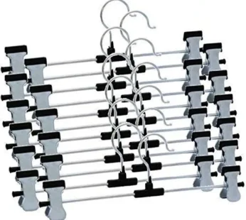 Stainless Steel Hangers – Adjustable Clips, 12-Pack | Indo Glow