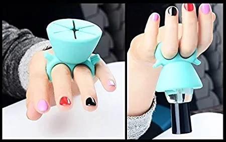 Nail Polish Holder – Spill-Proof Ring & Portable Stand | AuriGlam - Detailed Feature View 5