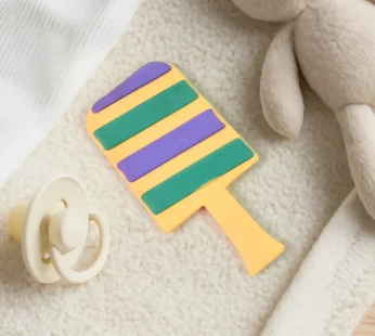 Silicone Baby Teether – Soft, BPA-Free Candy Shape | Babyova