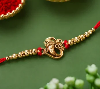 Ganesha Rakhi – Divine Blessings & Traditional Design