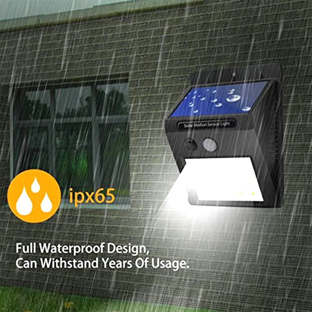 Solar Security LED Light – 30-LED Outdoor Wall | AutoSafeo - Detailed Feature View 5