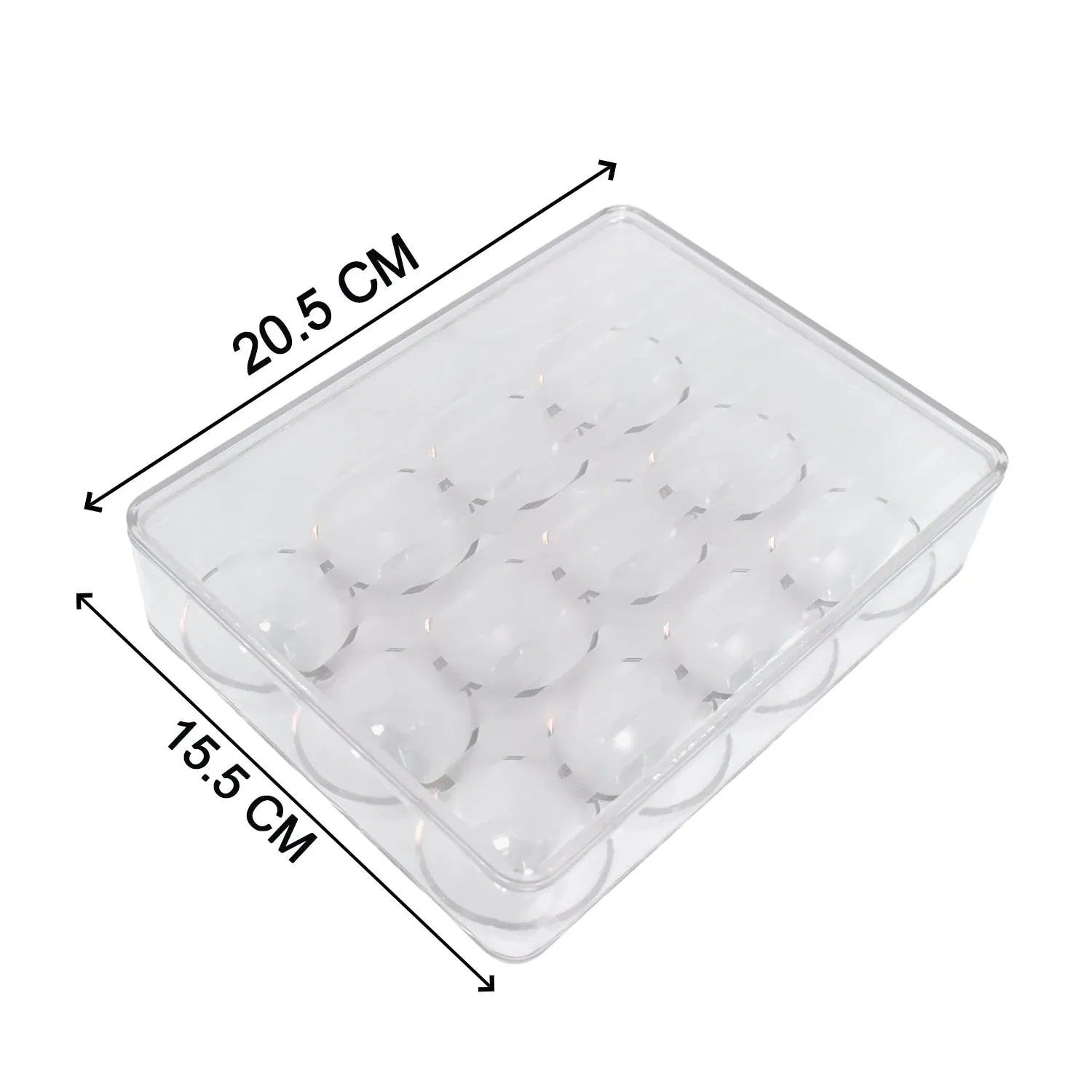 Egg Storage Box – 12-Cavity Refrigerator Organiser | Organivo - Detailed Feature View 7
